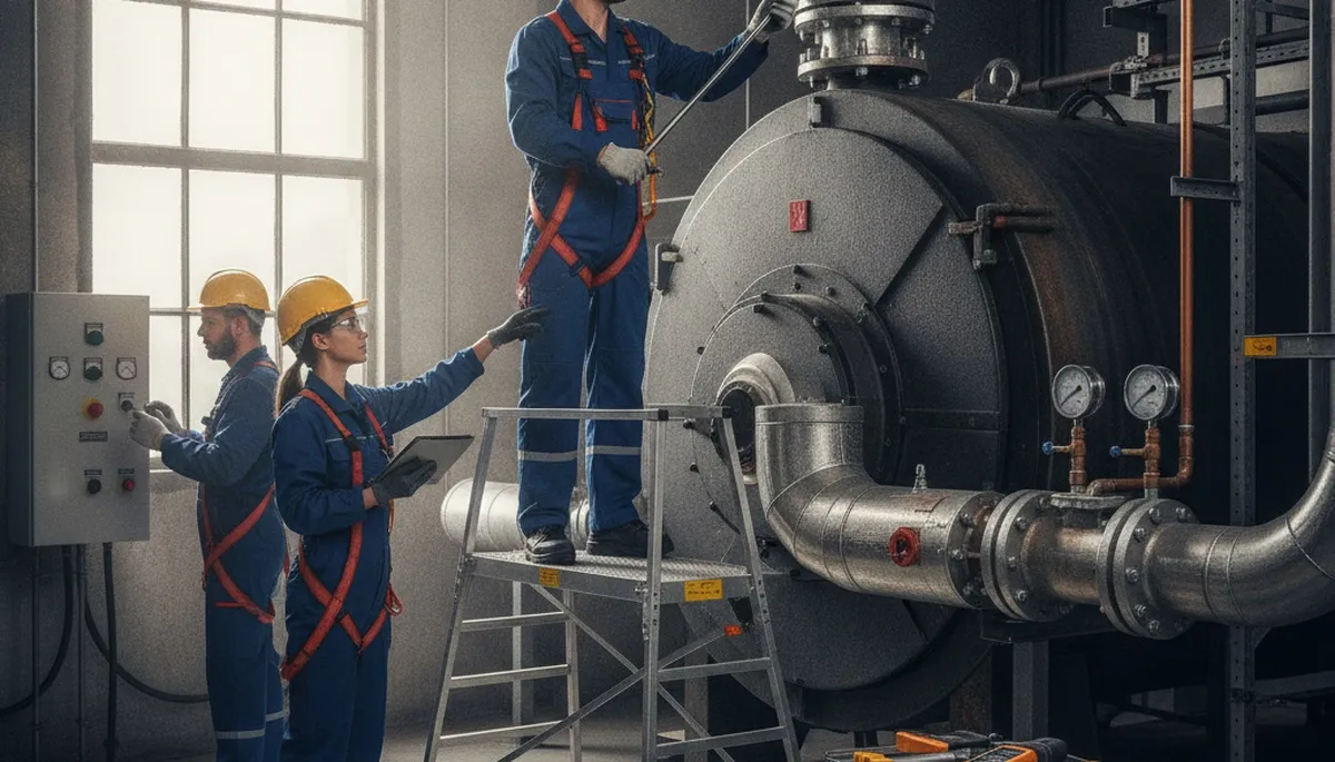Boiler repair technician servicing Oakland, CA home heating system for fast diagnostics and lasting fixes