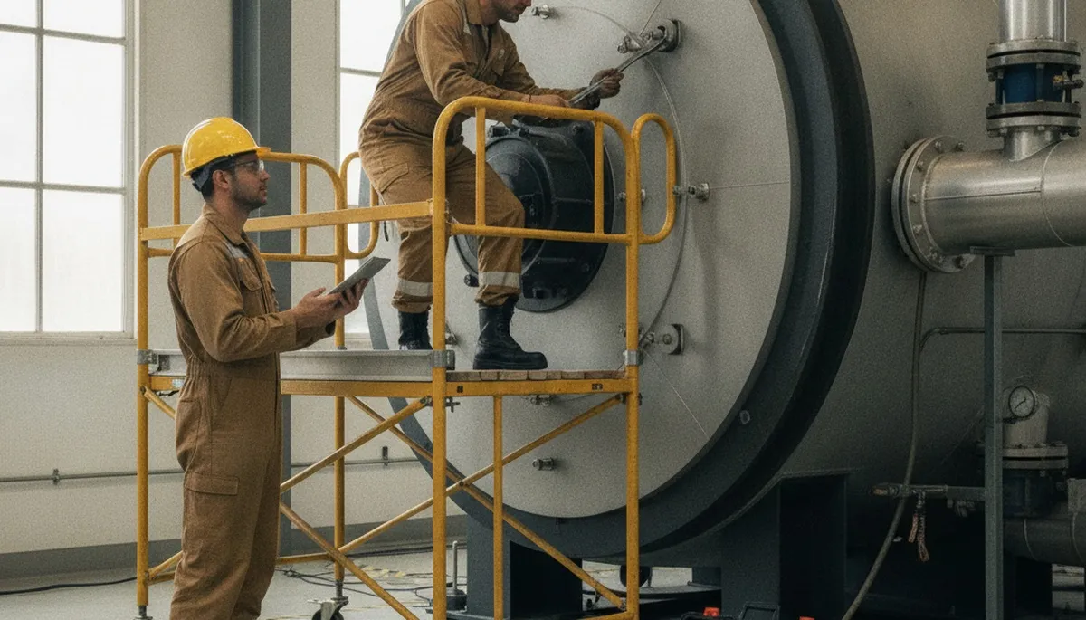 Oakland, CA plumber repairing a boiler for reliable home heating service