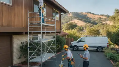 Oakland, CA plumbing repair service team from Plumbers Oakland CA helping with residential pipe repairs