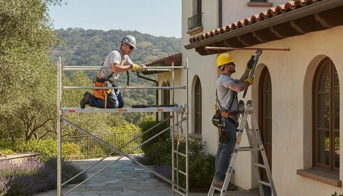 Oakland, CA plumber repairing a plumbing fixture for a residential service call