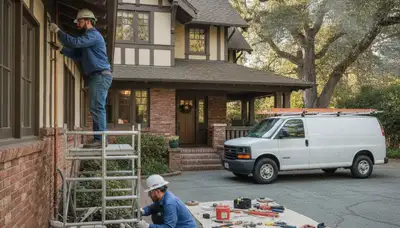 Oakland, CA plumber repairing a plumbing issue for a local residential service call