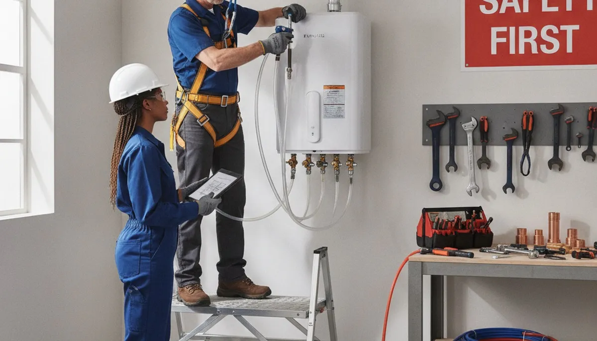 Tankless water heater installation service in Oakland, CA for efficient home hot water systems